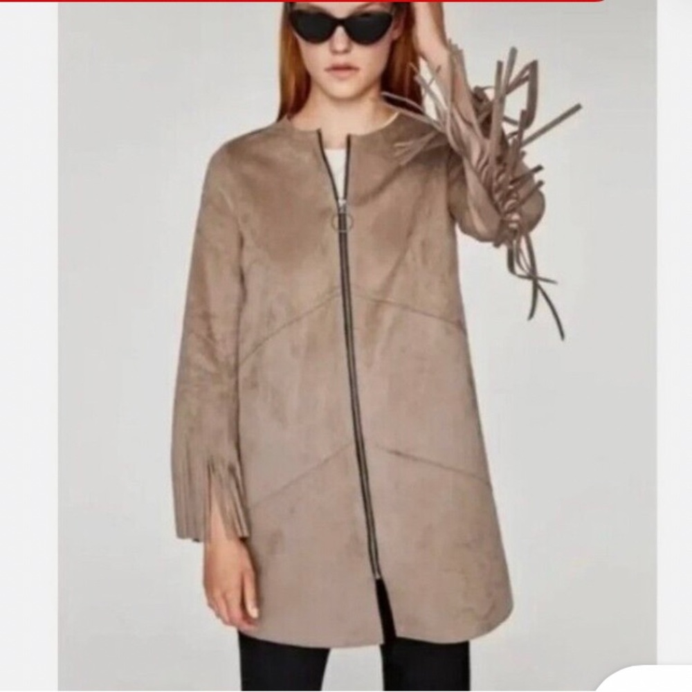 Faux suede women’s fringe coat /jacket